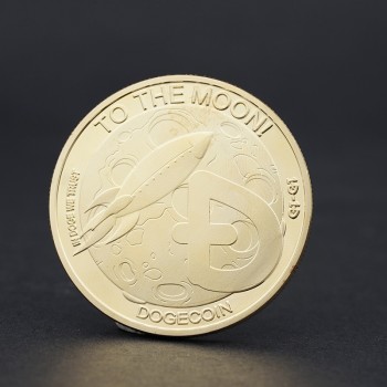 A dog COINS commemorative medallion is made Virtual currency bit commemorative medallion is made Animals commemorative badges