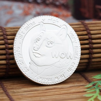 A dog COINS commemorative medallion is made Virtual currency bit commemorative medallion is made Animals commemorative badges