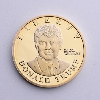 PIKAALAFAN Gold Coin American 45th President Donald Trump Commemorative COINS Gold Silver Metal Coin Collection COINS
