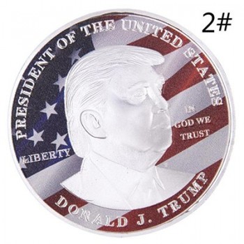 PIKAALAFAN Gold Coin American 45th President Donald Trump Commemorative COINS Gold Silver Metal Coin Collection COINS