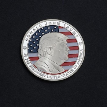 PIKAALAFAN Gold Coin American 45th President Donald Trump Commemorative COINS Gold Silver Metal Coin Collection COINS