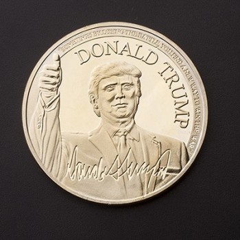 PIKAALAFAN Gold Coin American 45th President Donald Trump Commemorative COINS Gold Silver Metal Coin Collection COINS