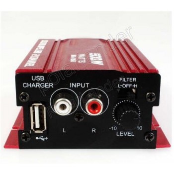 2channel MA150 500W HiFi digital power amplifier 12V stereo audio CD DVD MP3 USB car amplifier for Motorcycle amp;Car