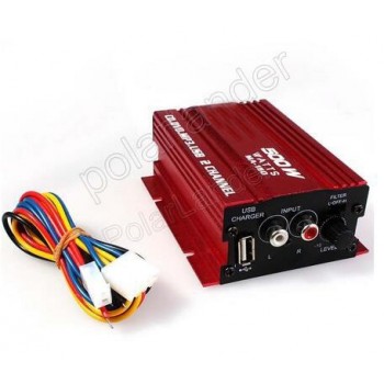 2channel MA150 500W HiFi digital power amplifier 12V stereo audio CD DVD MP3 USB car amplifier for Motorcycle amp;Car