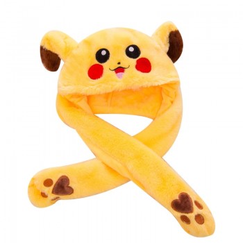 Kocozo Cartoon Hats Moving Ears Cute Rabbit Toy Hat Airbag Kawaii Funny Toy Hat for Girls Cap Kids Plush Toy Christmas Gift