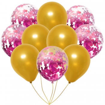 10pcs/pack Inflatable Ball Toy 10 inch Birthday Wedding Pink Rose Gold Balloon Toy Inflatable Cartoon Hat Children Party Toy Hat