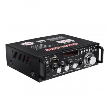 12V/ 220V BT-298A 2CH LCD Display Digital HIFI Audio Stereo Power Amplifier Bluetooth FM Radio Car Home 600W with Remote Control