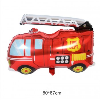 Car fire truck Balloons Party Baloons  Party Decorations Foil Ballon Birthday Party Decor Kids cartoon hat