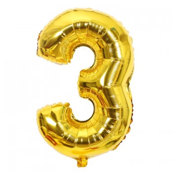 32inch 0-9 Large Helium Digital Air Ballons Foil Children Birthday Party Toys Silver Gold Rose Color Party Kids Cartoon Hat Toys