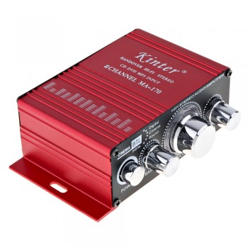 Kinter Mini 2CH HiFi Stereo Car Power Amplifier Booster Audio Amplifier AMP Support DVD CD MP3 Input for Auto Motorcycle Home