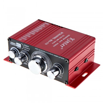 Kinter Mini 2CH HiFi Stereo Car Power Amplifier Booster Audio Amplifier AMP Support DVD CD MP3 Input for Auto Motorcycle Home