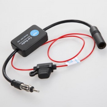 Car Amplifier Radio FM Antenna Signal ANT-208 Car Auto FM/AM Booster Windshield Mount Antenna Aerials Automobile Radio