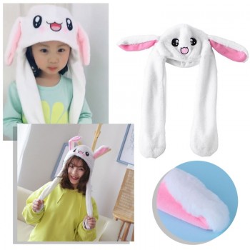 Hot Novelty Magic Rabbit Hat With Moving Ear Plush Toy Gift Kids Toy Party Photo
