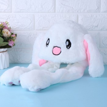 Hot Novelty Magic Rabbit Hat With Moving Ear Plush Toy Gift Kids Toy Party Photo
