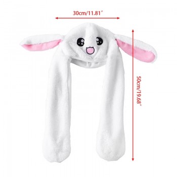 Hot Novelty Magic Rabbit Hat With Moving Ear Plush Toy Gift Kids Toy Party Photo