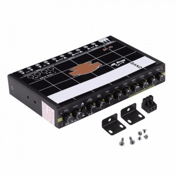7 Band Car Audio Modified Graphic Equalizer Car Amplifier Audio Regulator Bass Equalizer EQ 7s Car Subwoofer Power Stereo Tuner