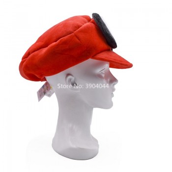 Anime Super Mario Cosplay Big Eye Odyssey Cappy Red Hat Mario Soft Wearable Baseball Caps Unisex Adjustable Cartoon Hats