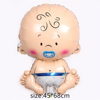 foil balloons Baby Boy air Balloons baby stroller ball for girl Birthday inflatable Party Decorations Kids cartoon hat