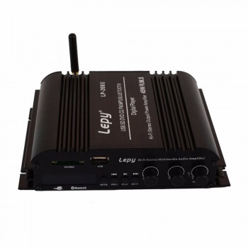 Vehemo USB FM Audio Car Stereo Amplifier Radio MP3 Speaker Hi-Fi 4 Channel Power Player With Remote Control for Auto Motorcycle
