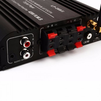 Vehemo USB FM Audio Car Stereo Amplifier Radio MP3 Speaker Hi-Fi 4 Channel Power Player With Remote Control for Auto Motorcycle