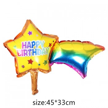 foil balloons Baby Boy Birthday Cake air Balloons  girl Birthday inflatable Party Decorations Kids cartoon hat