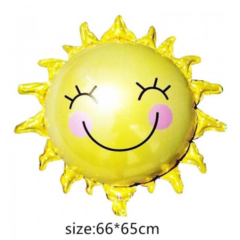 foil balloons Baby Boy Birthday Cake air Balloons  girl Birthday inflatable Party Decorations Kids cartoon hat