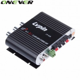 Car Amplifier 12V Mini Hi-Fi Amplifier Subwoofer Booster Radio MP3 2 Channel Stereo for Car Motorcycle caixa de som amplificada