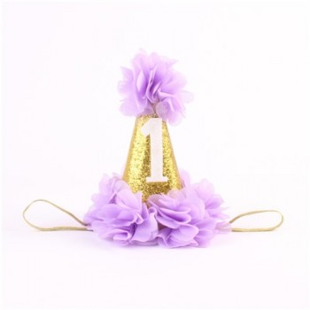 Eva2king One-year-old Baby Children Party Timing Hats Bling Priness Crown Headwear  Oyuncak Hat For Kids Boys Girls