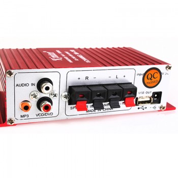 DC 12V HI-FI Digital USB Stereo Audio Power Amplifier Mini Stereo Sound Mode Auto Speaker for Car Motorcycle Boat MA-180