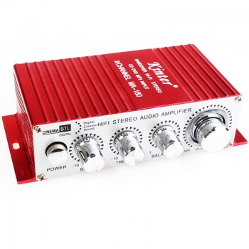 DC 12V HI-FI Digital USB Stereo Audio Power Amplifier Mini Stereo Sound Mode Auto Speaker for Car Motorcycle Boat MA-180