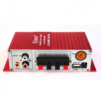 DC 12V HI-FI Digital USB Stereo Audio Power Amplifier Mini Stereo Sound Mode Auto Speaker for Car Motorcycle Boat MA-180