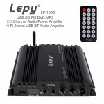 HiFi 2.1 Channel EDR Bluetooth Car Amplifier Subwoofer USB U Disk Auto Stereo Audio Amplifier with Remote Control Power Adapter