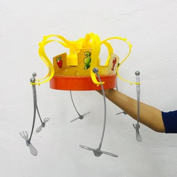 Baaobaab SWMZ Crown Food Hat Funny Tidy Party Eat The Food Strawberry Marshmallow With Revolving Party Hat not include battery