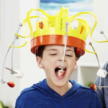 Baaobaab SWMZ Crown Food Hat Funny Tidy Party Eat The Food Strawberry Marshmallow With Revolving Party Hat not include battery