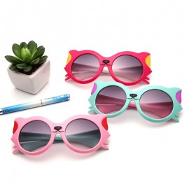 2018 New Girls Boy 8 Colors Cartoon Cat Anti UV400 Eyeglasses Toddler Baby Sunglasses