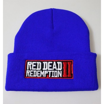 Red Dead Redemption 2 Hats Winter Warm Embroidered Knitted Hat Boy Toys Pullover Rap Caps Hip-hop Knit Hat Kids Patry Toy Hat