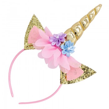 Lovely Unicorn Girls Headdress Party Supplies Decoration Halloween Masquerade Headbands for kids or Grownups Articles