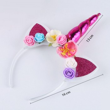 Lovely Unicorn Girls Headdress Party Supplies Decoration Halloween Masquerade Headbands for kids or Grownups Articles