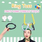 3 Style Kids Party Cartoon Hats Cute Deer Head/ Bunny Ears/Football Ferrule Toss 4 Rings Game Inflatable Toys Party Decoration
