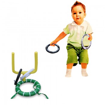 3 Style Kids Party Cartoon Hats Cute Deer Head/ Bunny Ears/Football Ferrule Toss 4 Rings Game Inflatable Toys Party Decoration