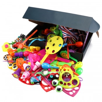 120Pcs Children Birthday Kids Party Prizes Assorted Small Toys Set Mustache Glasses Magic Mask Medal Star Cartoon Hats