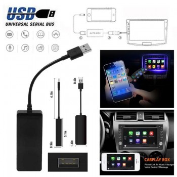 VODOOL 12V Smart Link USB Dongle For Apple iOS CarPlay Android Car Navigation MP5 Player Head Unit For iPhone Android Smartphone
