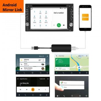 VODOOL 12V Smart Link USB Dongle For Apple iOS CarPlay Android Car Navigation MP5 Player Head Unit For iPhone Android Smartphone