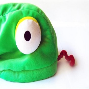 Chameleon hat lizard creative boy hat photo props cosplay toy hat plush toy christmas halloween birthday party dress up