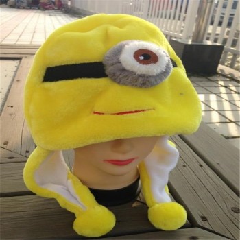 Minions Cartoon Animal Plush Toy Hat photo props cosplay plush toy hat Christmas Halloween birthday party dress up