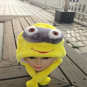 Minions Cartoon Animal Plush Toy Hat photo props cosplay plush toy hat Christmas Halloween birthday party dress up