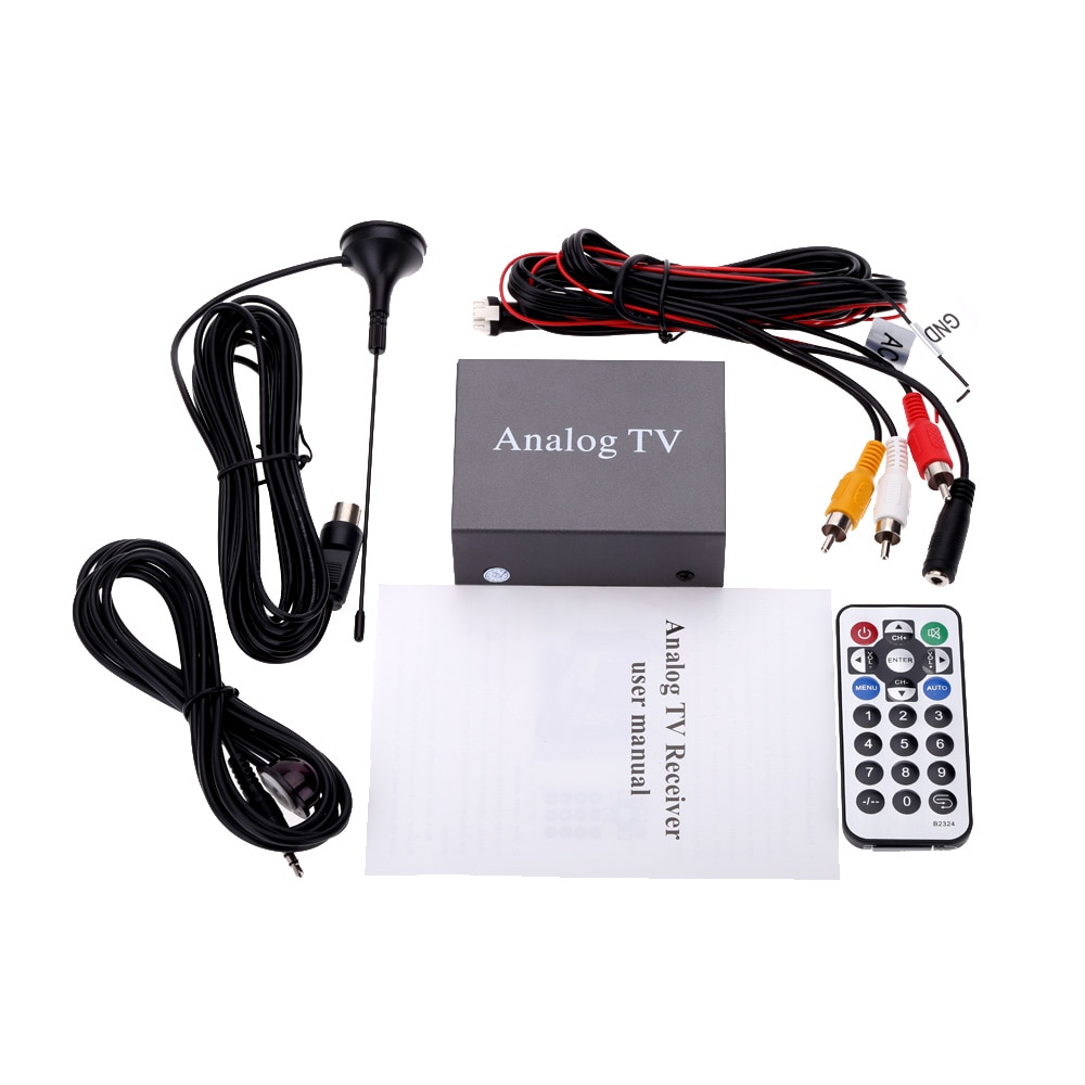Super Mini Metal Design DVB Car DVD TV Box Receiver Easy Installation Monitor Analog TV Tuner Strong Signal Box with Antenna
