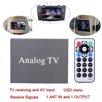 Super Mini Metal Design DVB Car DVD TV Box Receiver Easy Installation Monitor Analog TV Tuner Strong Signal Box with Antenna