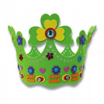 3pcs Children Birthday Hat Handmade Diamond Crown DIY Hat Handcraft Toys Puzzle Kids Party Toys Childrens Party Toy Hat