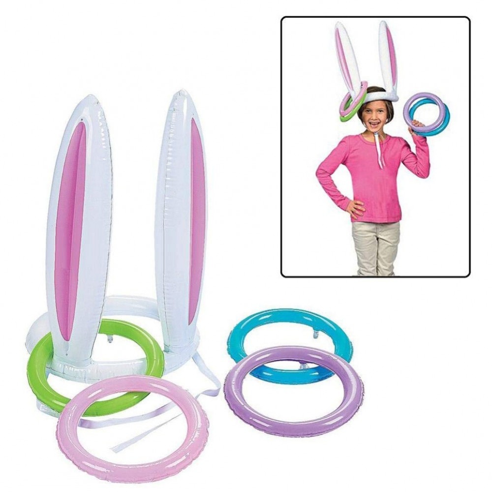 Inflatable Bunny Ears Ring Toss Games Party Game Toys for Kids Parents Christmas Indoor Play  YJS Dropship